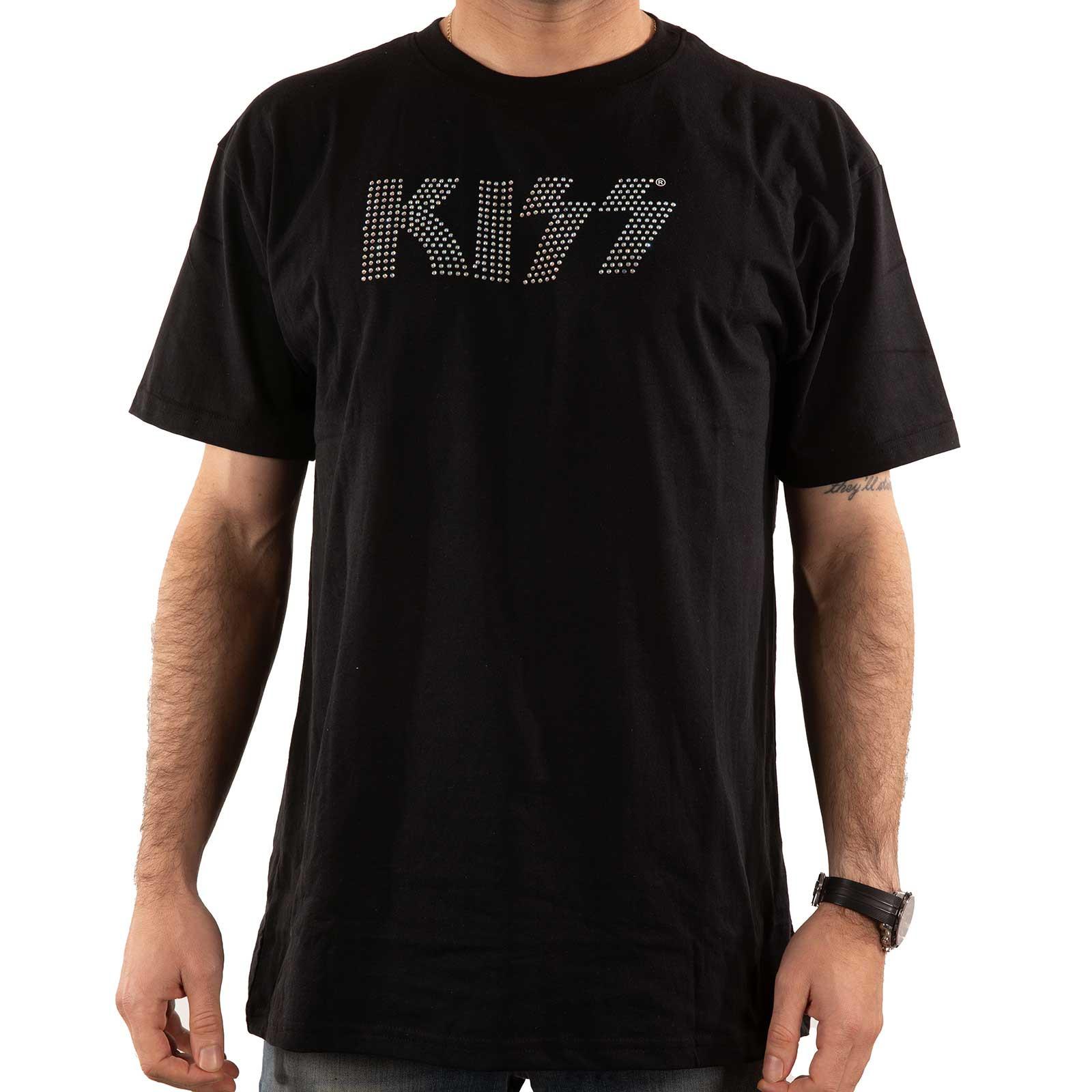 KISS Logo Strass T-Shirt