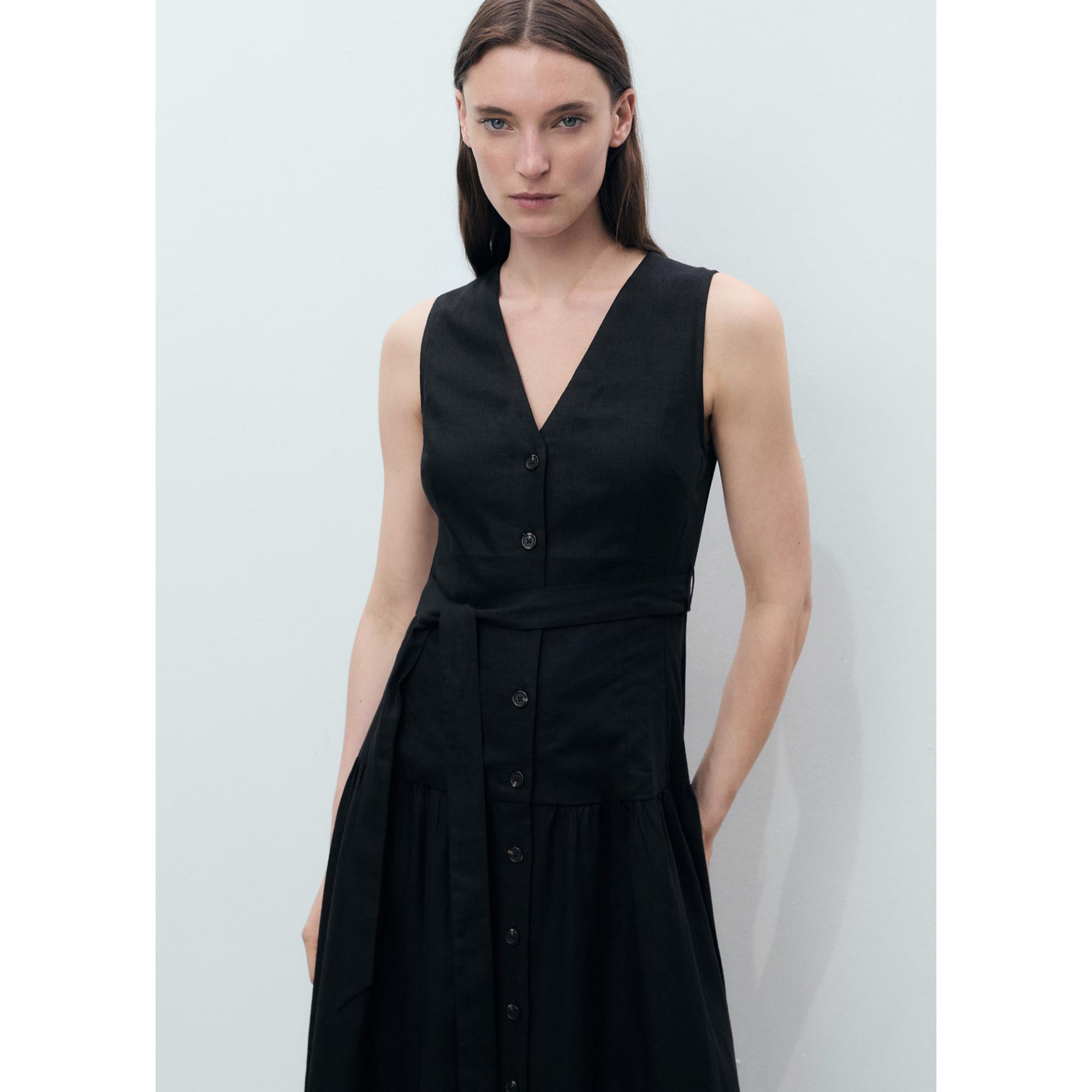 MANGO Zamore Ärmelloses Midikleid