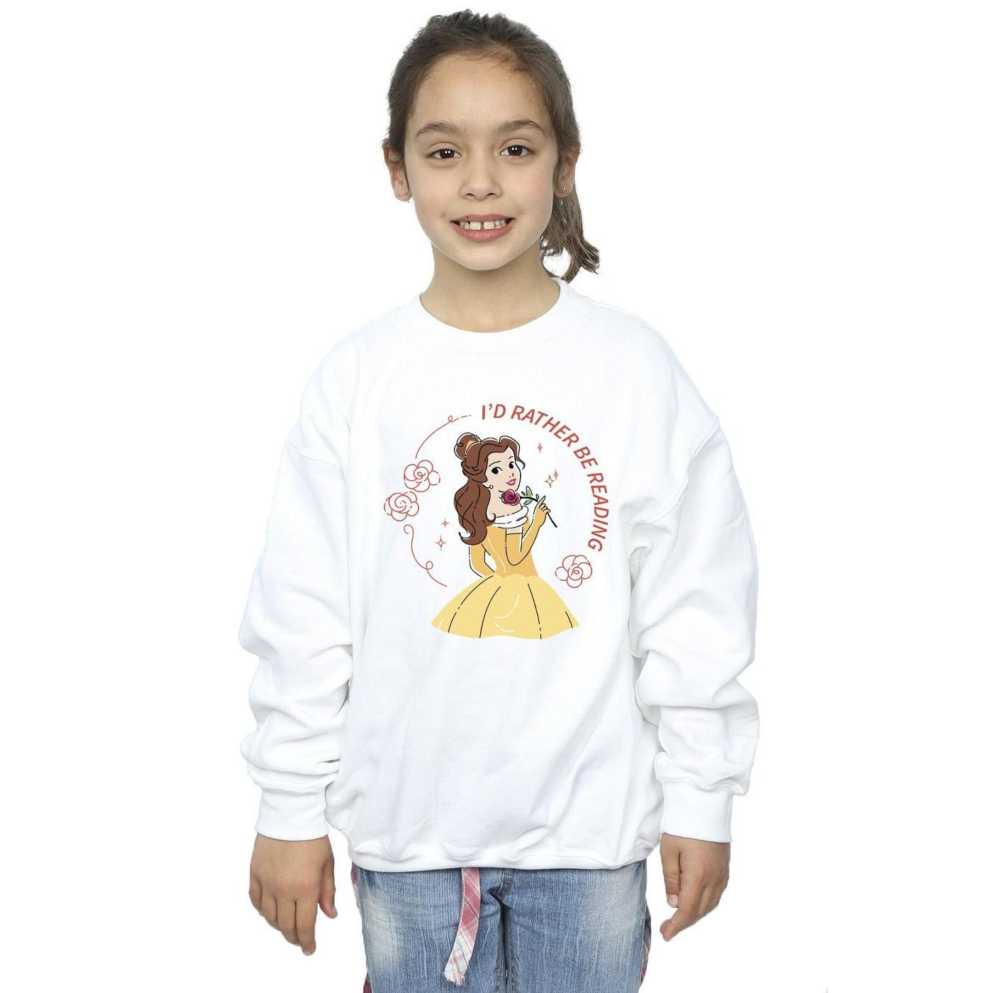 Disney Beauty And The Beast I'd Rather Be Reading Sweatshirt