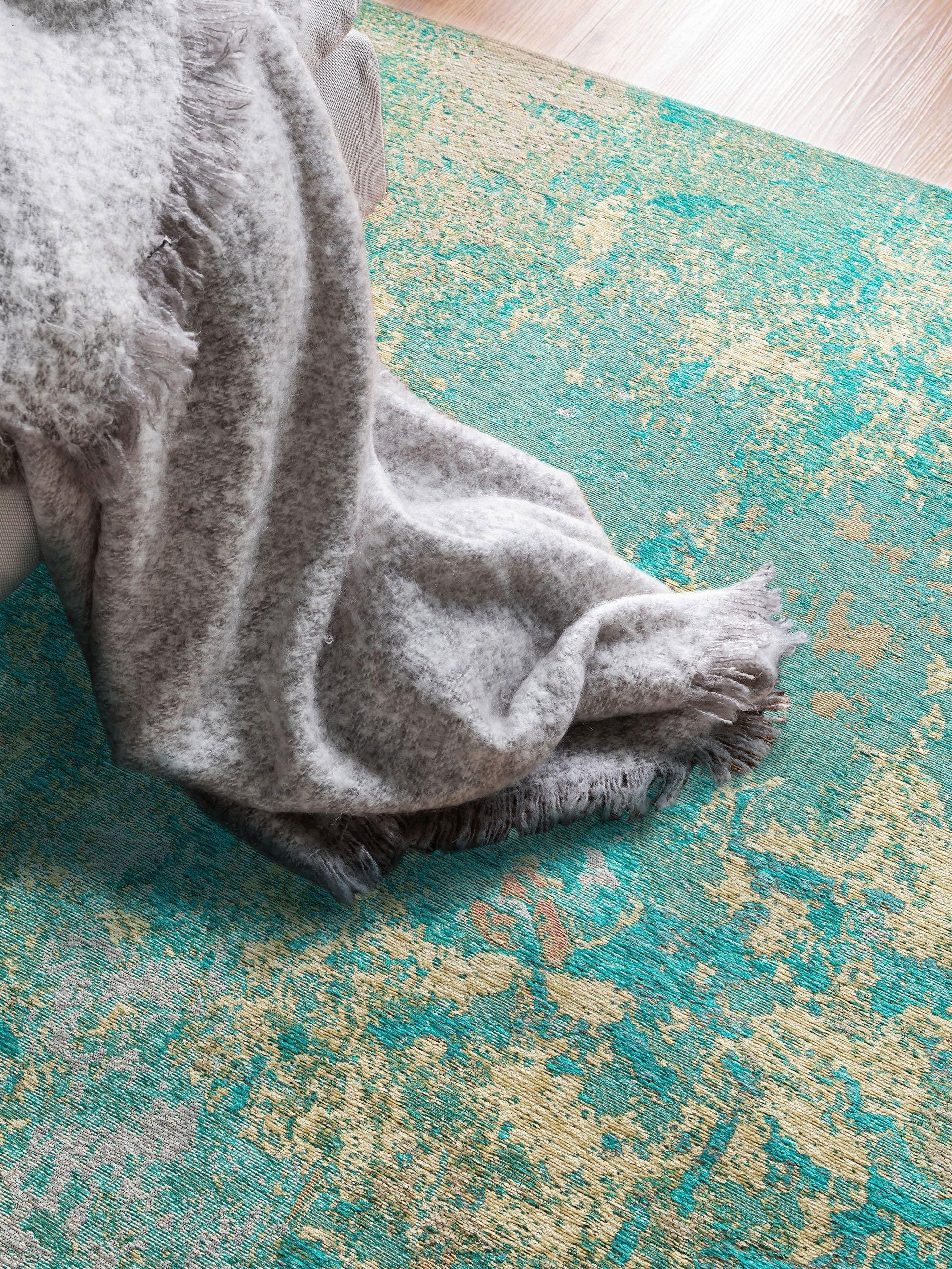 Benuta Flachgewebeteppich Stay Türkis