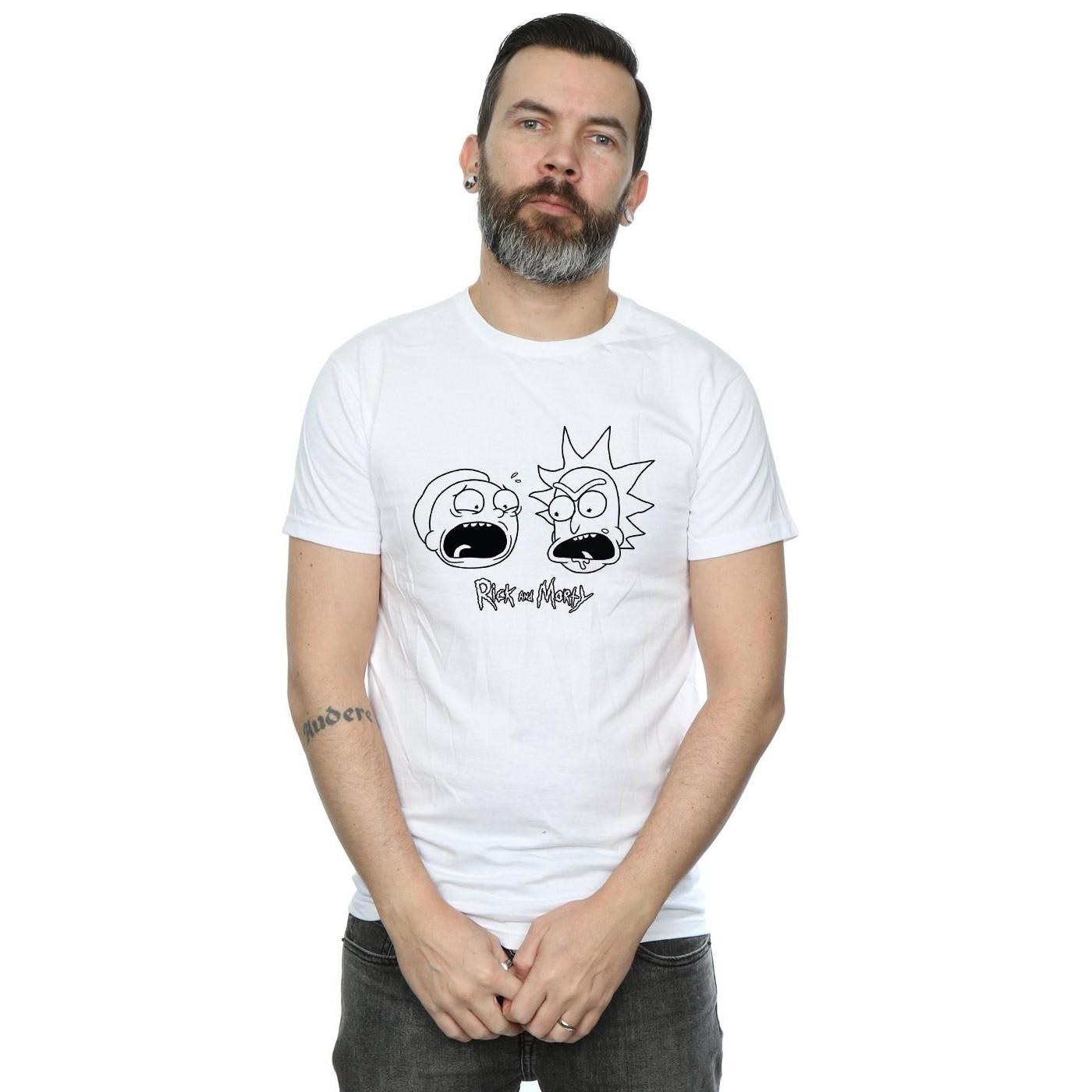 Rick And Morty Rick and Morty Kopf Logo bedrucktes T-Shirt