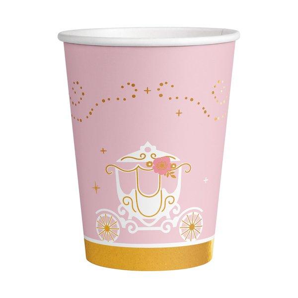 amscan Prinzessin, 8 Karton-Becher, 270 ml