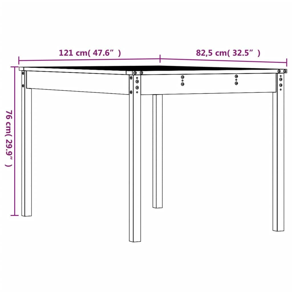 VidaXL Gartentisch holz