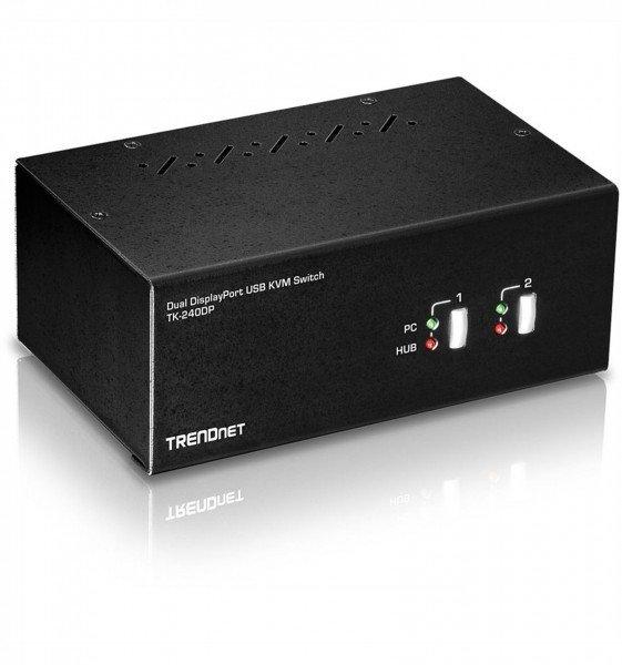 TRENDNET TK-240DP DisplayPort KVM Switch 2-Port Dual Monitor