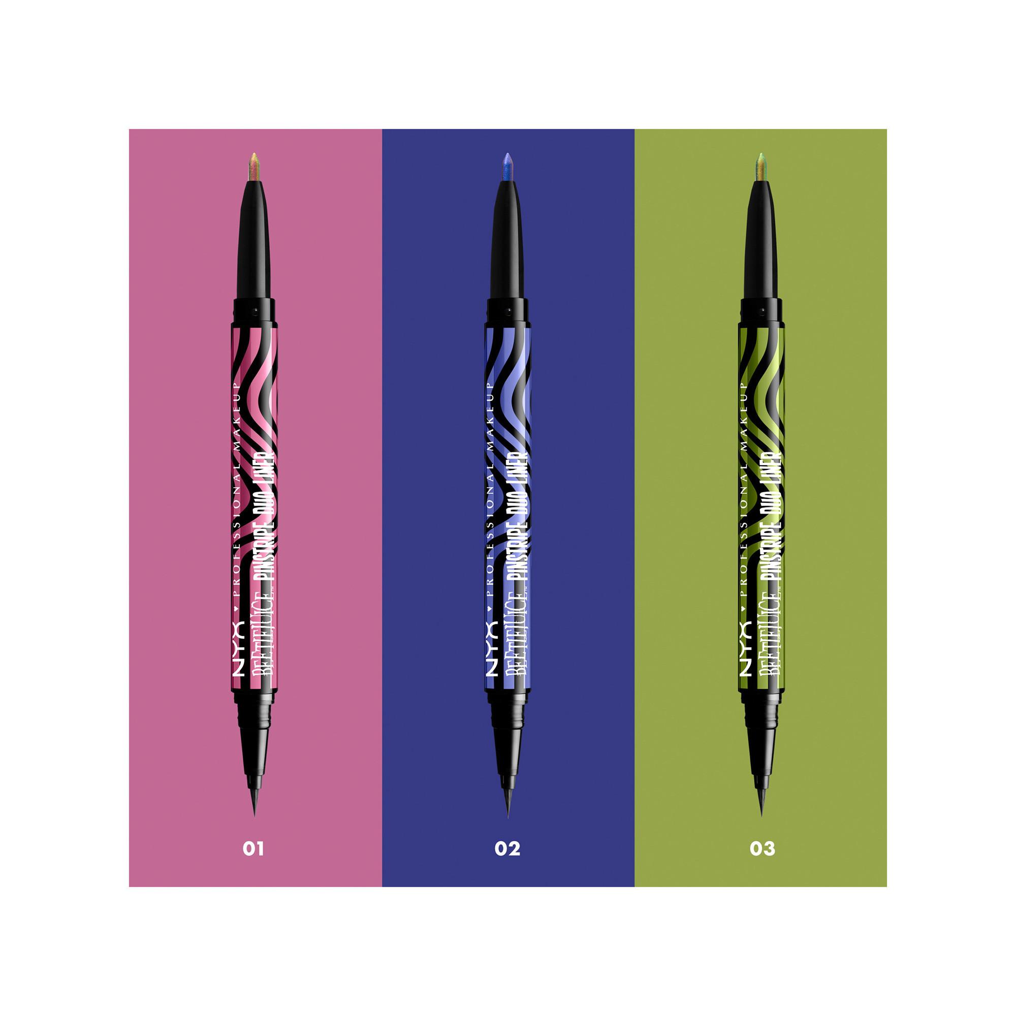 NYX-PROFESSIONAL-MAKEUP Beetlejuice Pinstripe Duo Liner Eyeliner