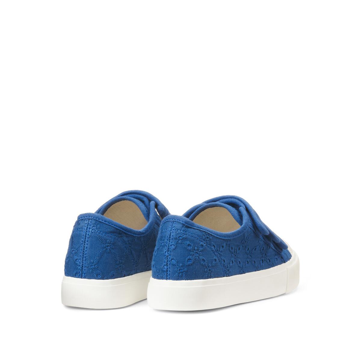 La Redoute Collections Flache Canvas-Sneakers mit Lochstickerei