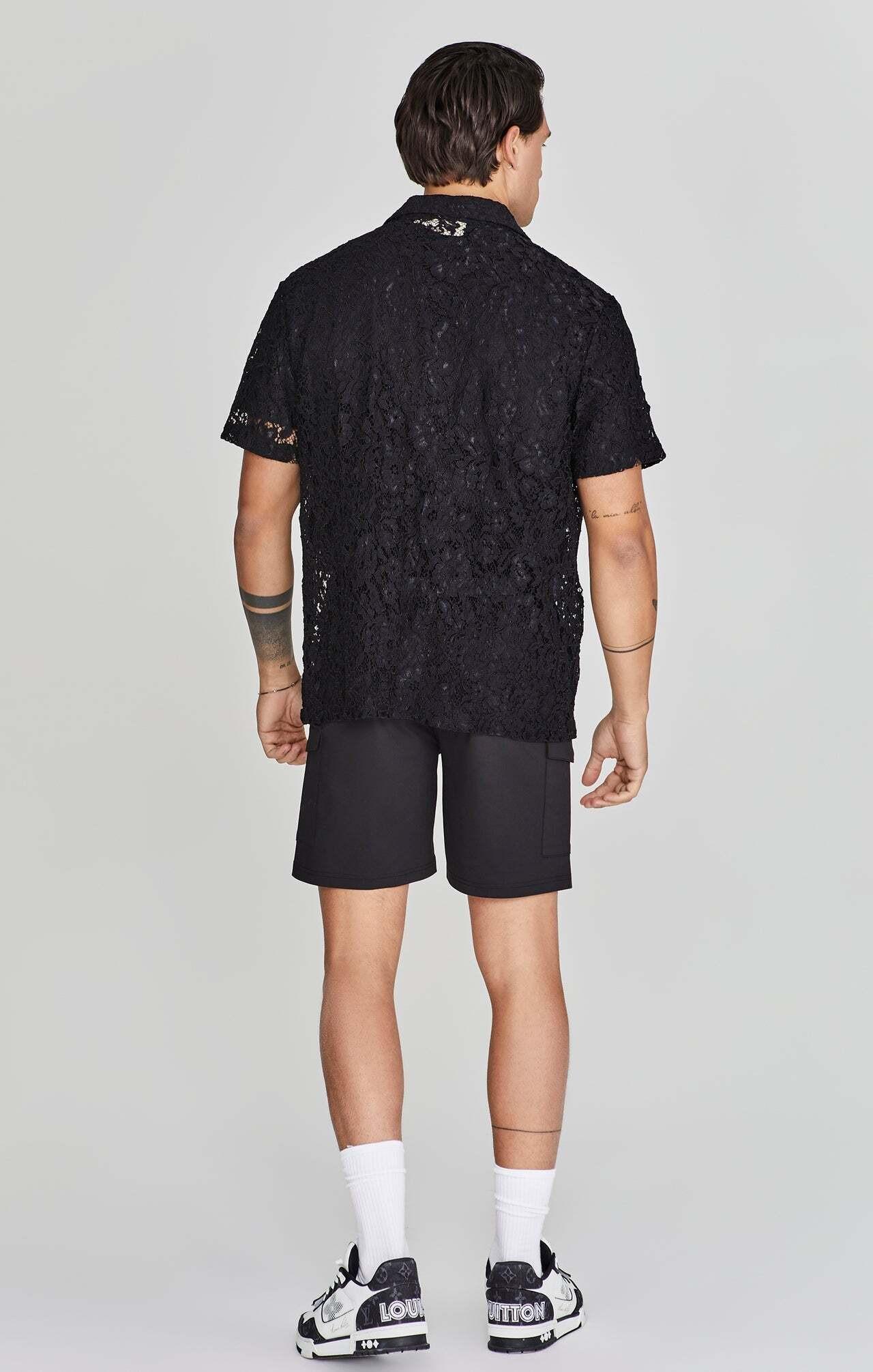 Sik Silk Lace Resort Kurzarmhemd