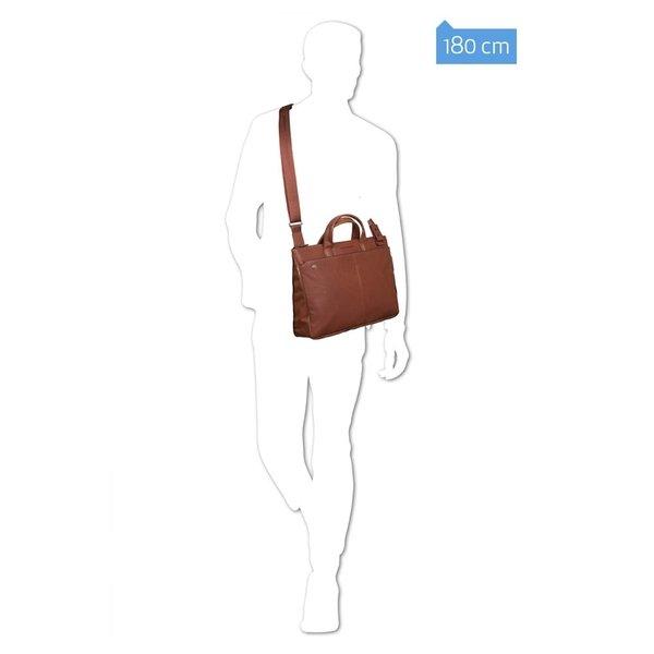 Piquadro Black Square - Schmale 15 Zoll Laptoptasche