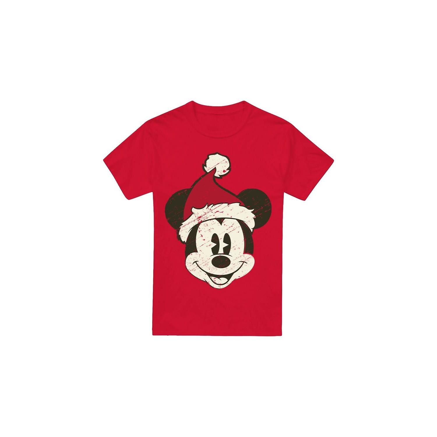 Disney Mickey Mouse Christmas Print T-Shirt