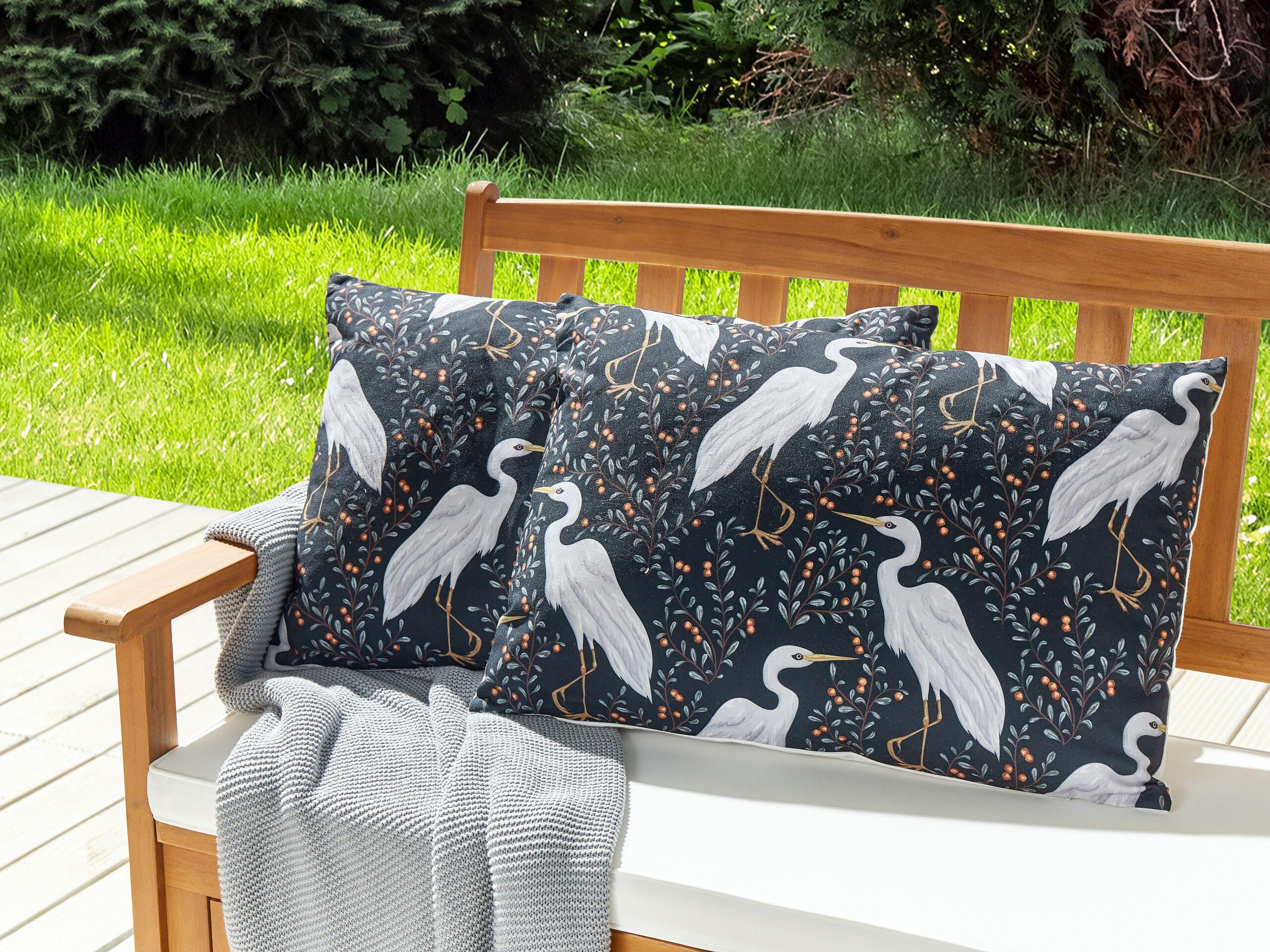 Beliani Gartenkissen 2er Set aus Polyester Modern PIANAZZO