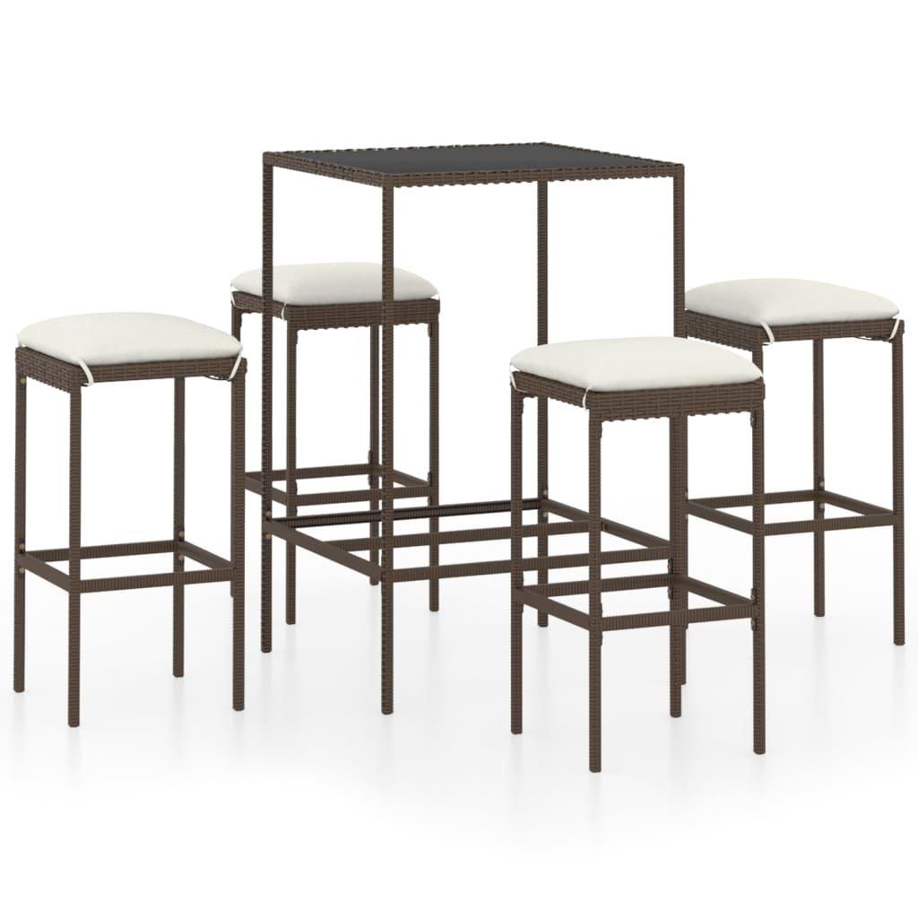 VidaXL Bar-set poly-rattan