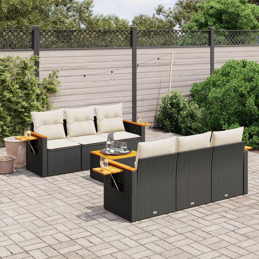 VidaXL Garten sofagarnitur poly-rattan