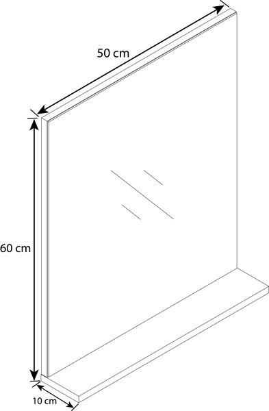 VCM Badspiegel Wandspiegel Hängespiegel Spiegel Badezimmer Landos