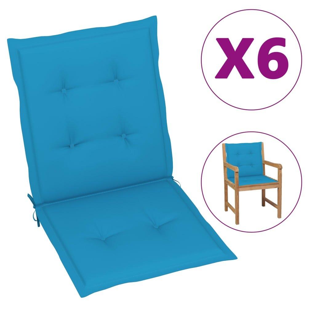 VidaXL Gartenstuhlauflagen 6 Stk. 100x50x3 cm
