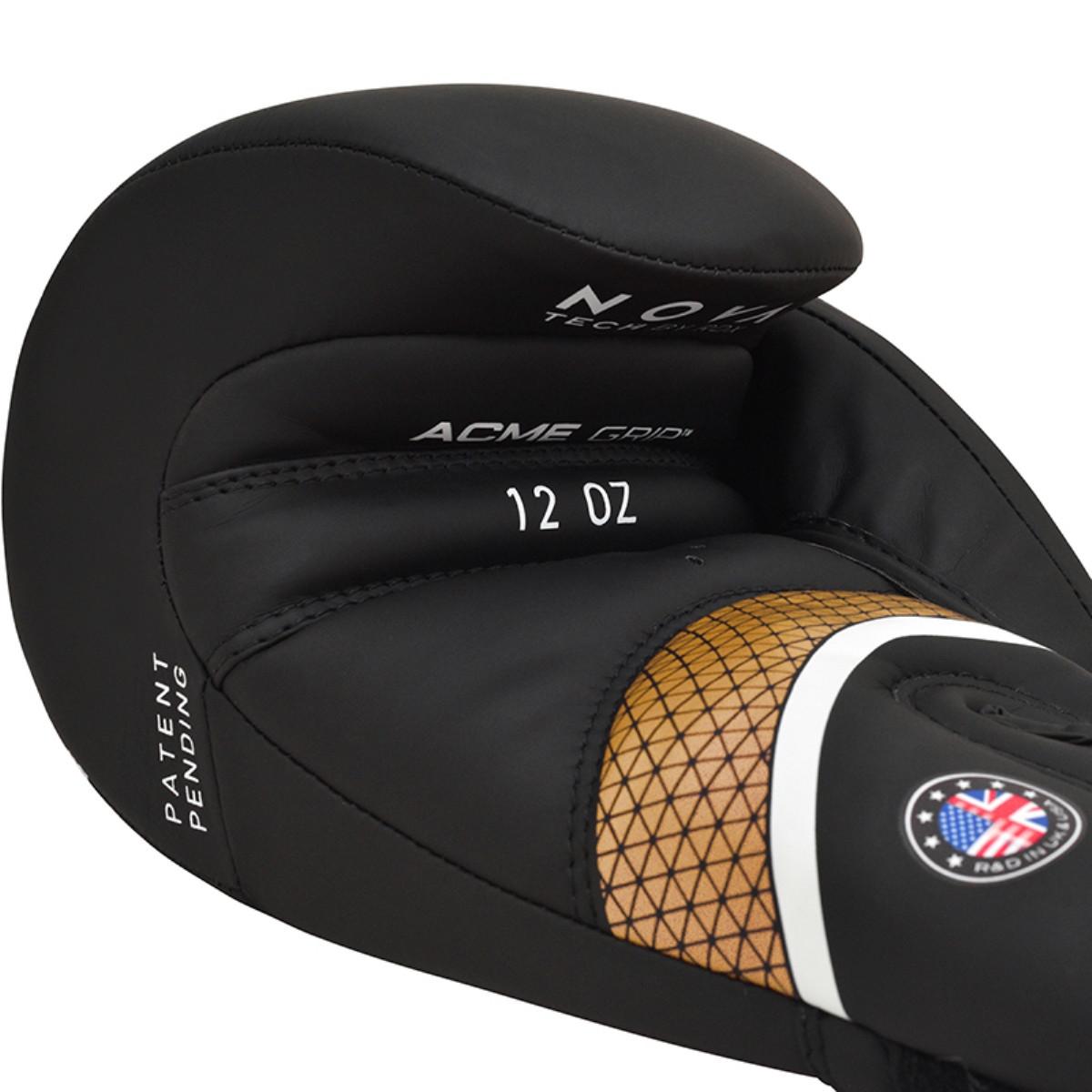 RDX SPORTS RDX Boxhandschuhe Aura Plus T-17 Black Golden-10OZ