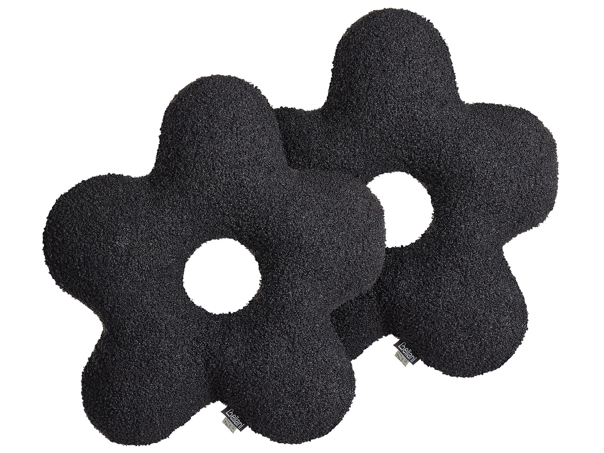 Beliani Dekokissen 2er Set aus Bouclé Modern CAMPONULA