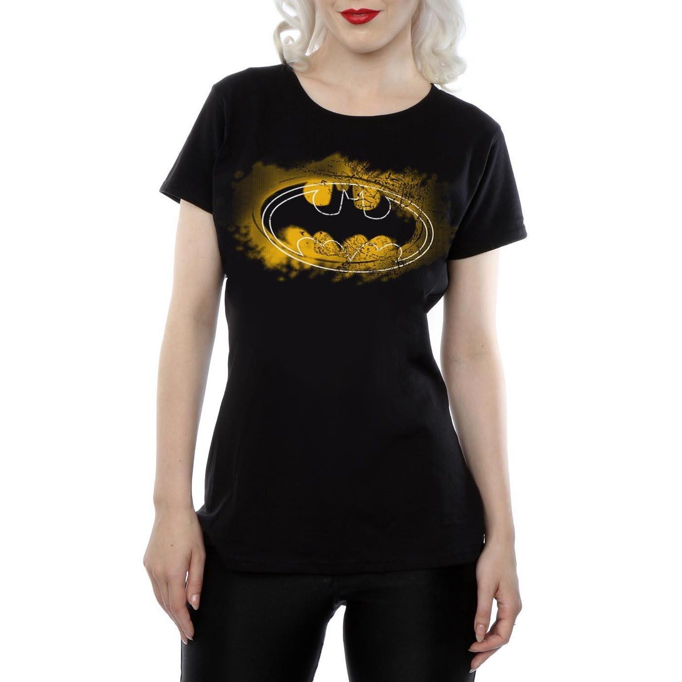 DC COMICS Batman Distressed Logo T-Shirt