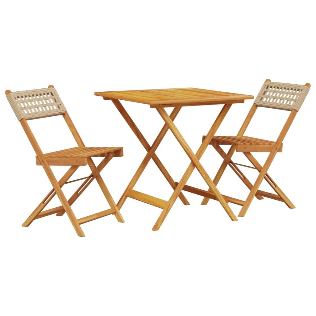 VidaXL Bistro set akazienholz