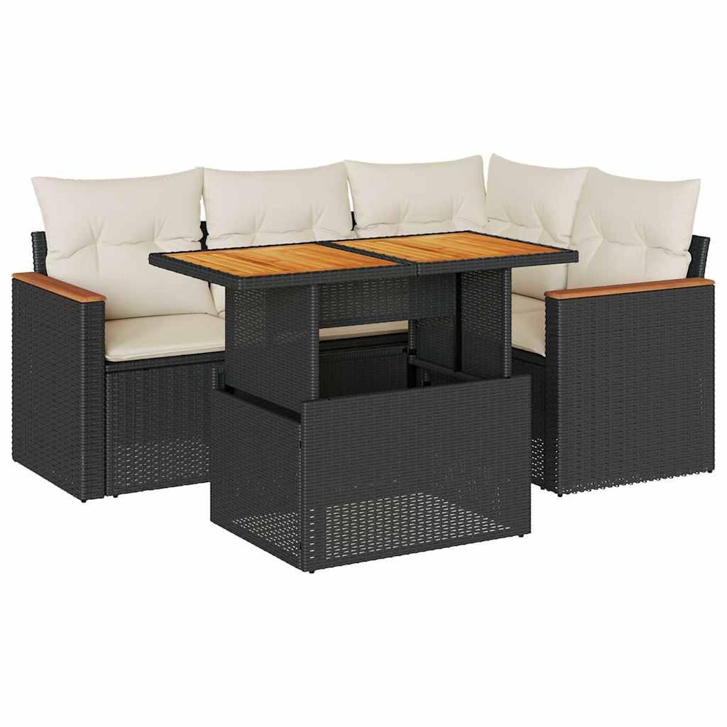 VidaXL Garten sofagarnitur poly-rattan