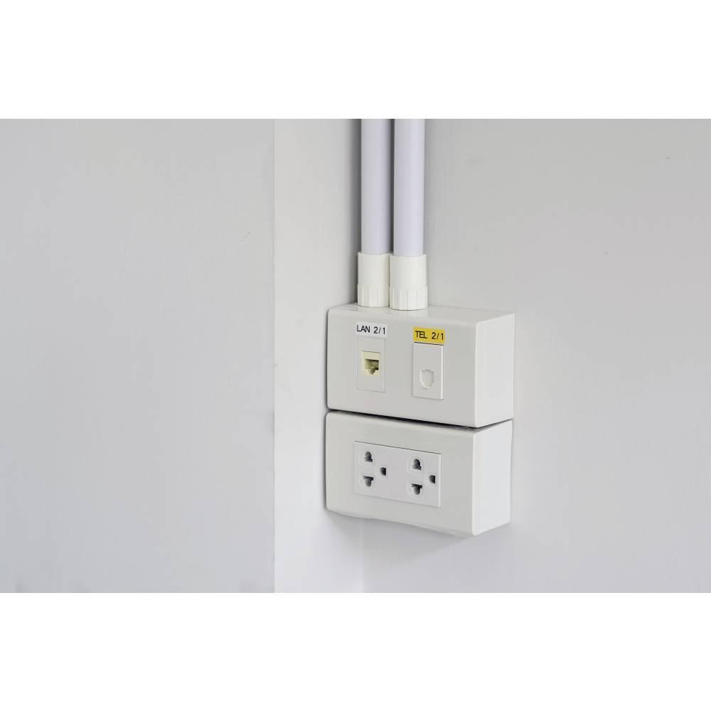 E+P Elektrik TZE-Schriftbandkassette Extra-stark klebend laminiert