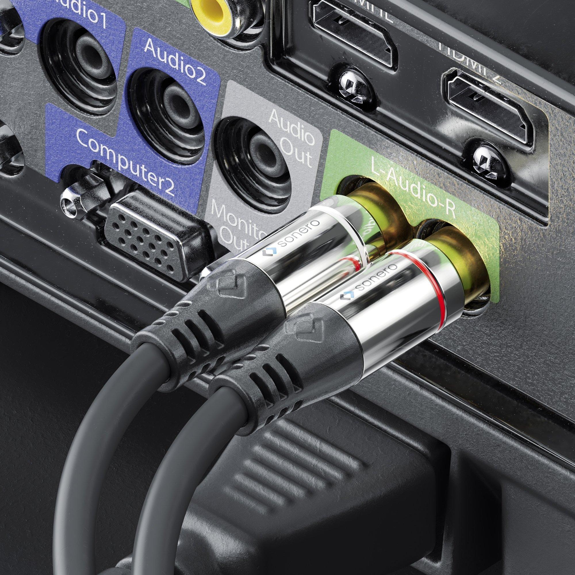 sonero Audio-Kabel 3,5 mm Klinke - Cinch 5 m
