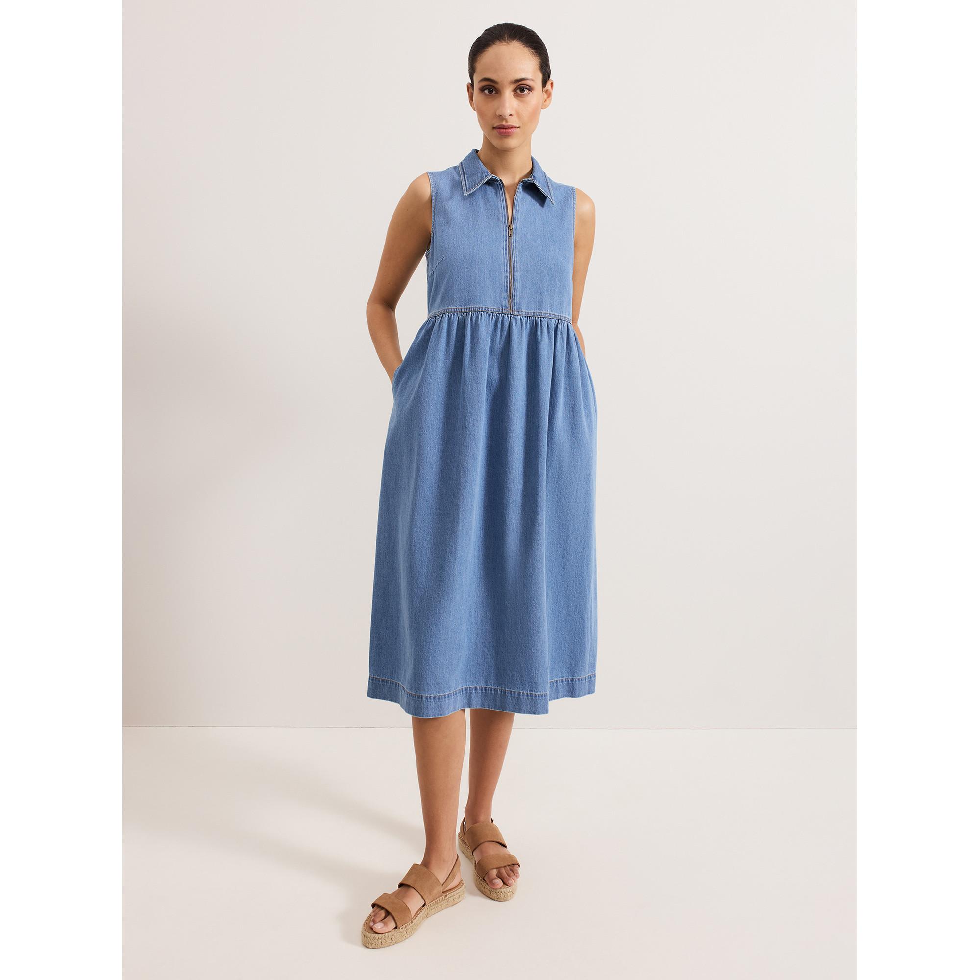 Phase Eight Blakely Jeans Midikleid