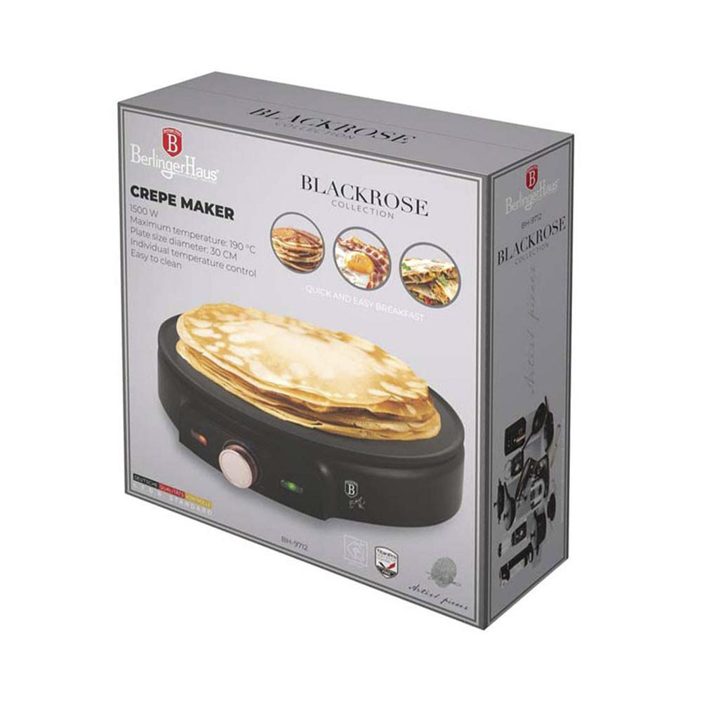 Berlinger elektrischer Crepe-Maker Black Rose Collection