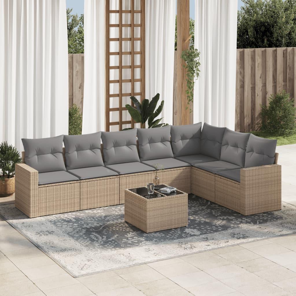 VidaXL Garten sofagarnitur poly-rattan