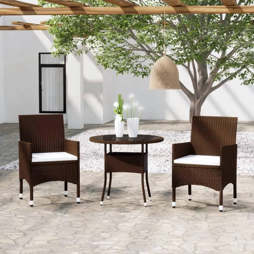 VidaXL Garten bistro set poly-rattan
