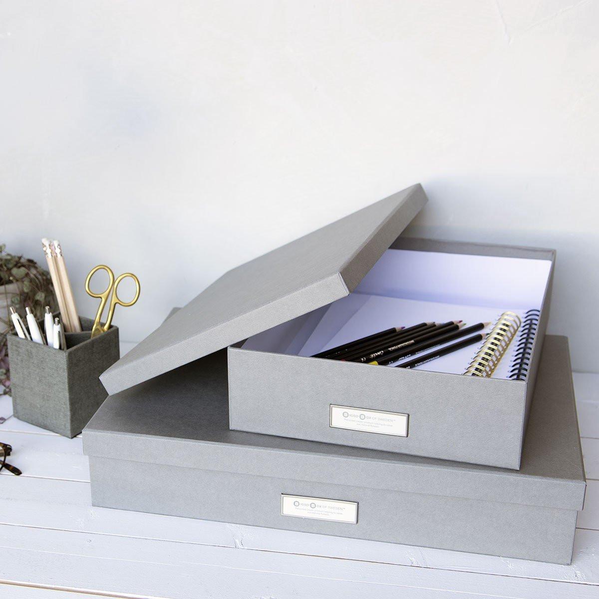 Calicosy Aufbewahrungsbox im A3-Format mit Etikettenhalter - SVERKER