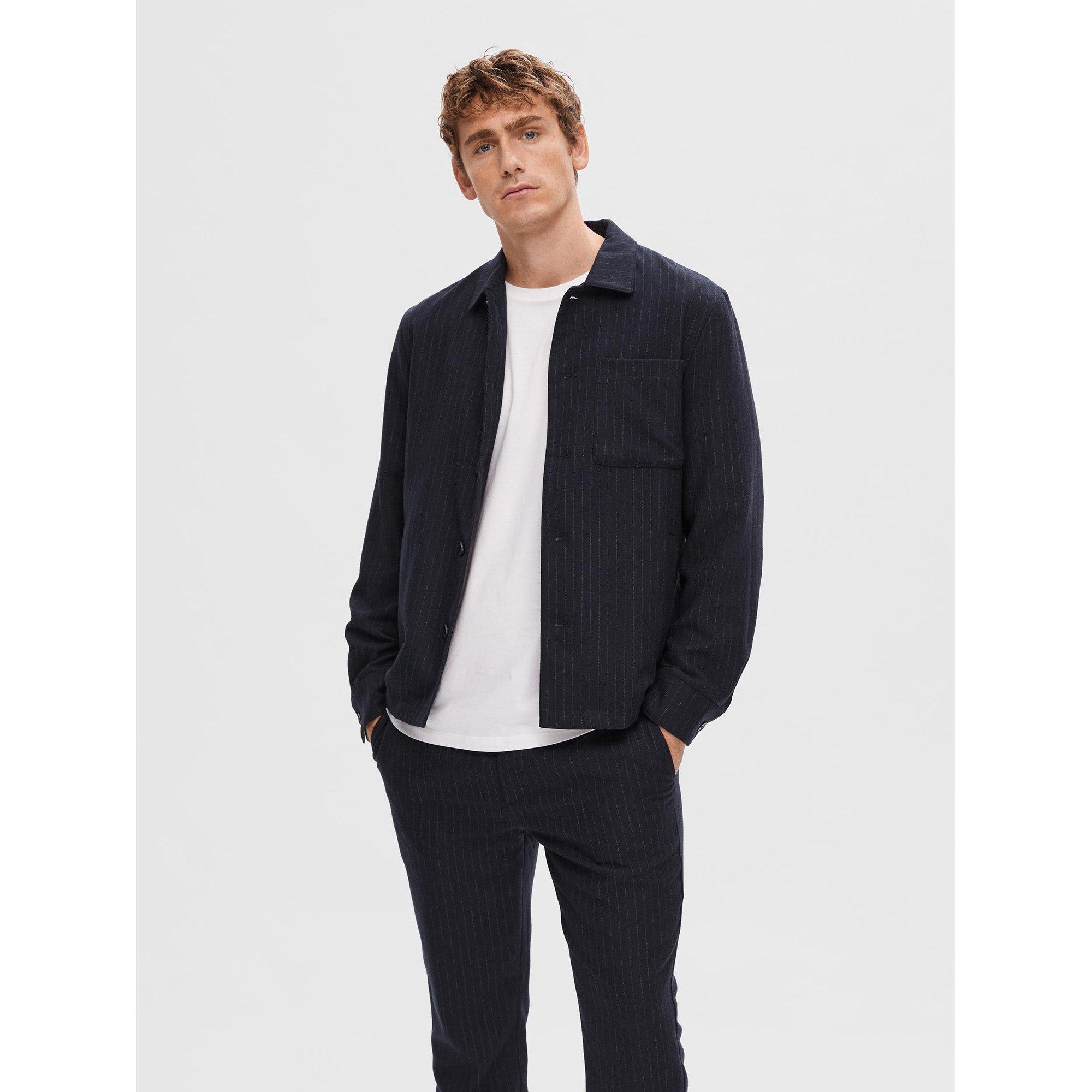 SELECTED SLHReg-Ayr Pinstriped Hybrid Blazer