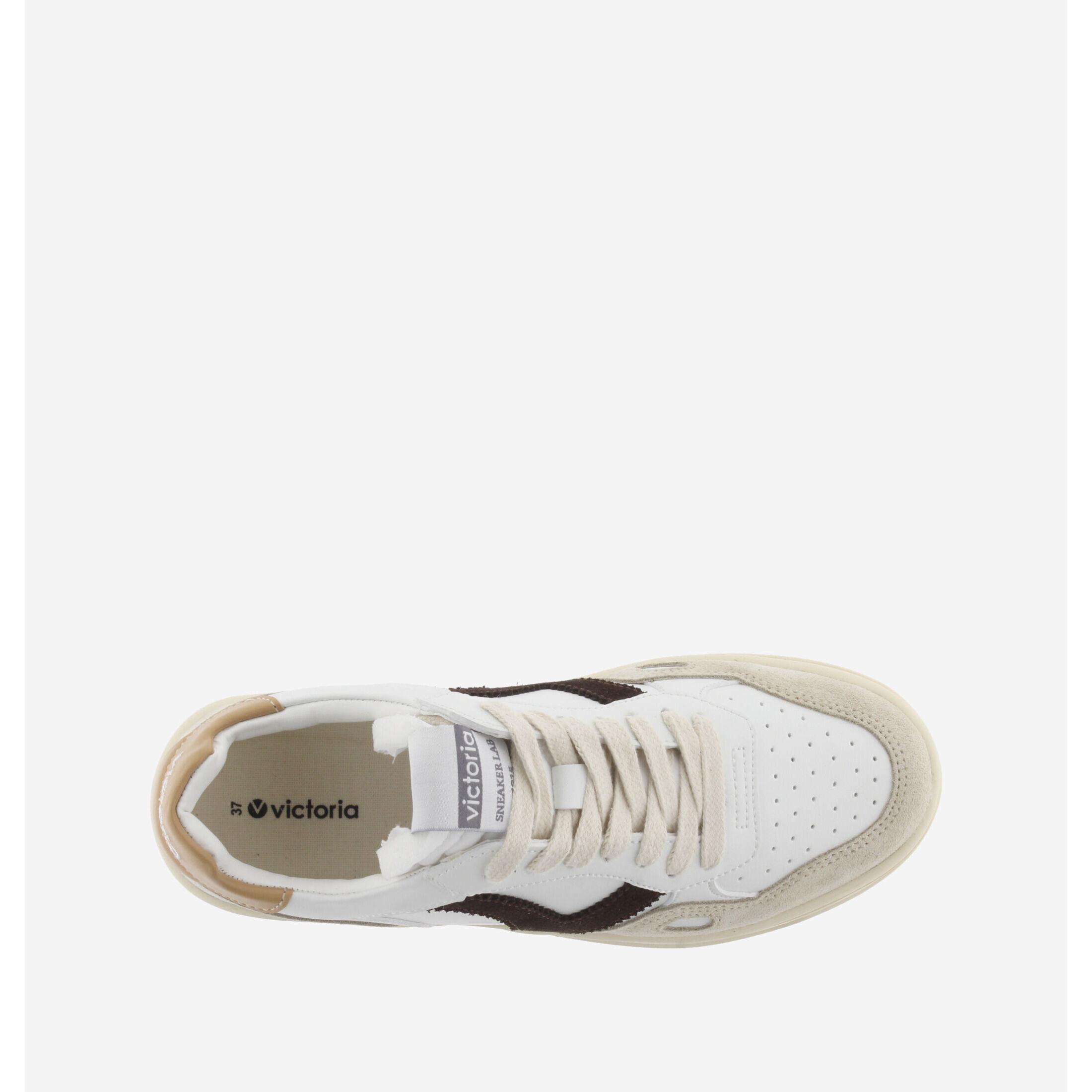 Victoria sneaker in leder- und wildledereffekt seoul