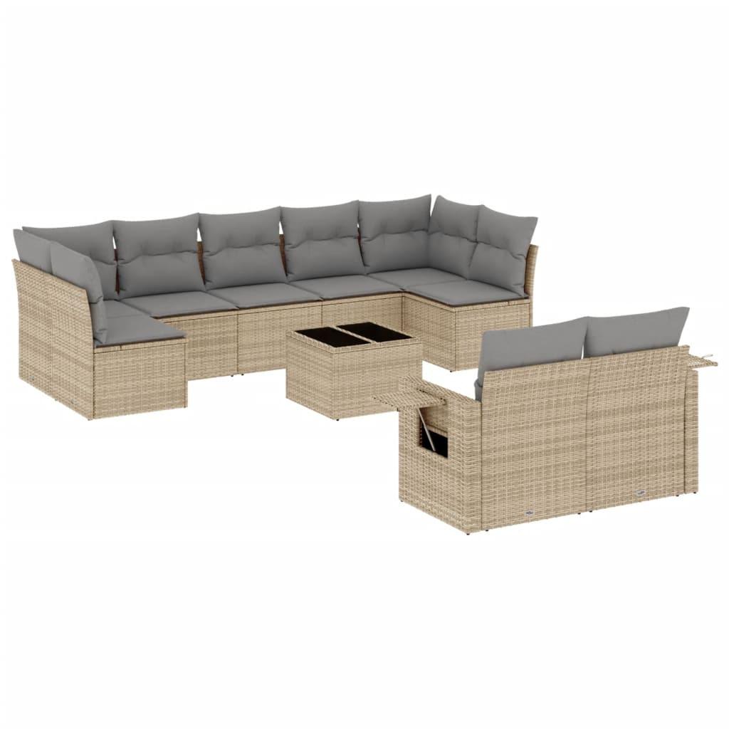 VidaXL Garten sofagarnitur poly-rattan