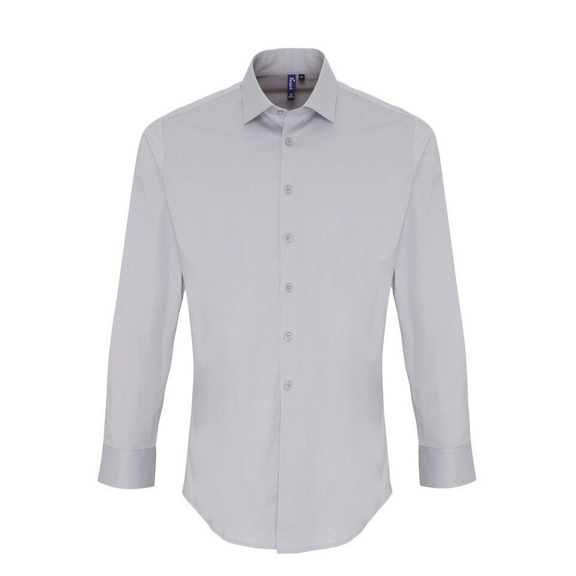 PREMIER Langärmliges Popeline Stretch Hemd