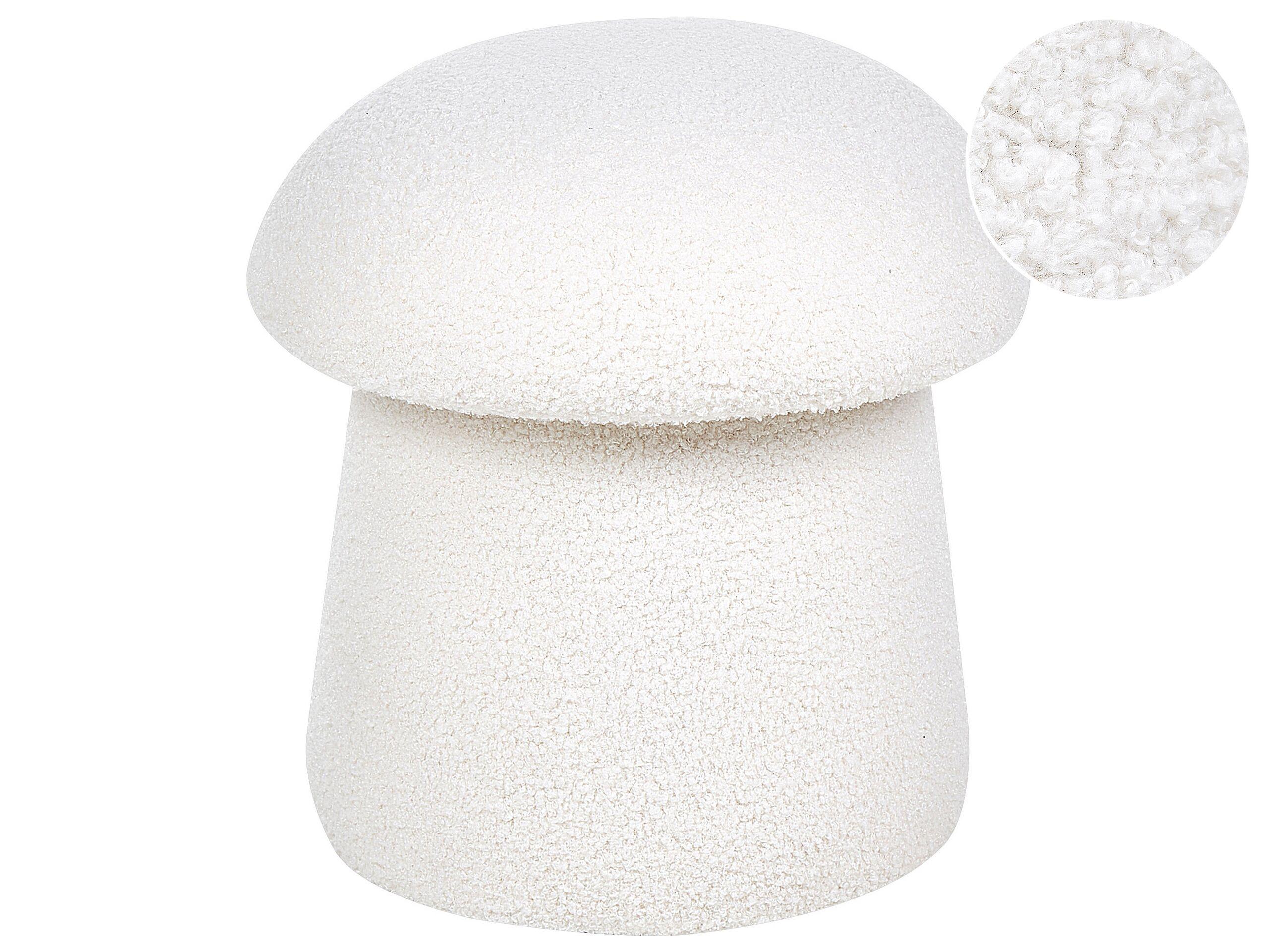 Beliani Pouf aus Bouclé Modern TIOGA