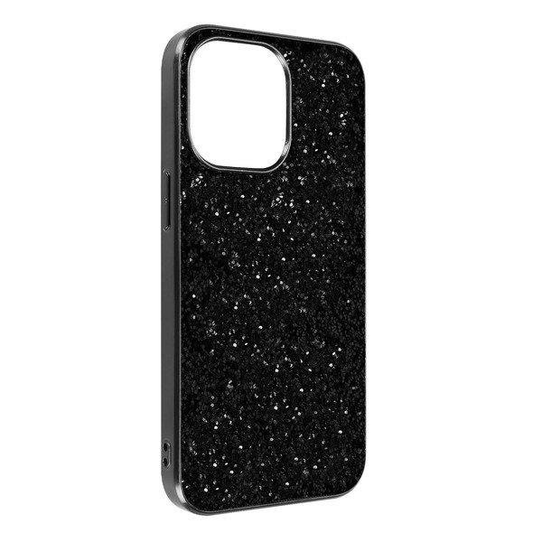 Avizar Glitter Hülle iPhone 13 Pro Max Schwarz