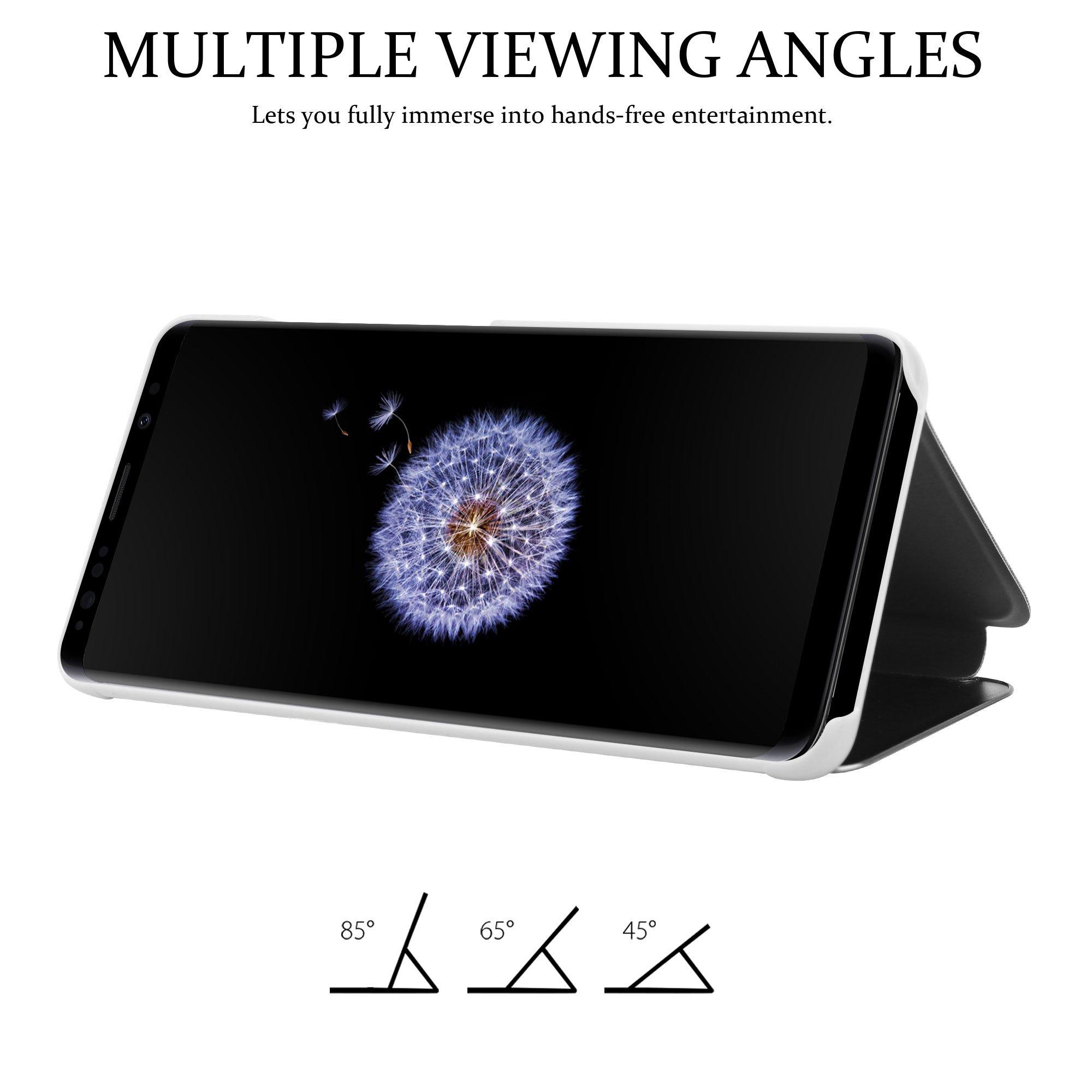 Cadorabo Hülle für Samsung Galaxy S9 PLUS Spiegel Standfunktion 360 Grad Schutz