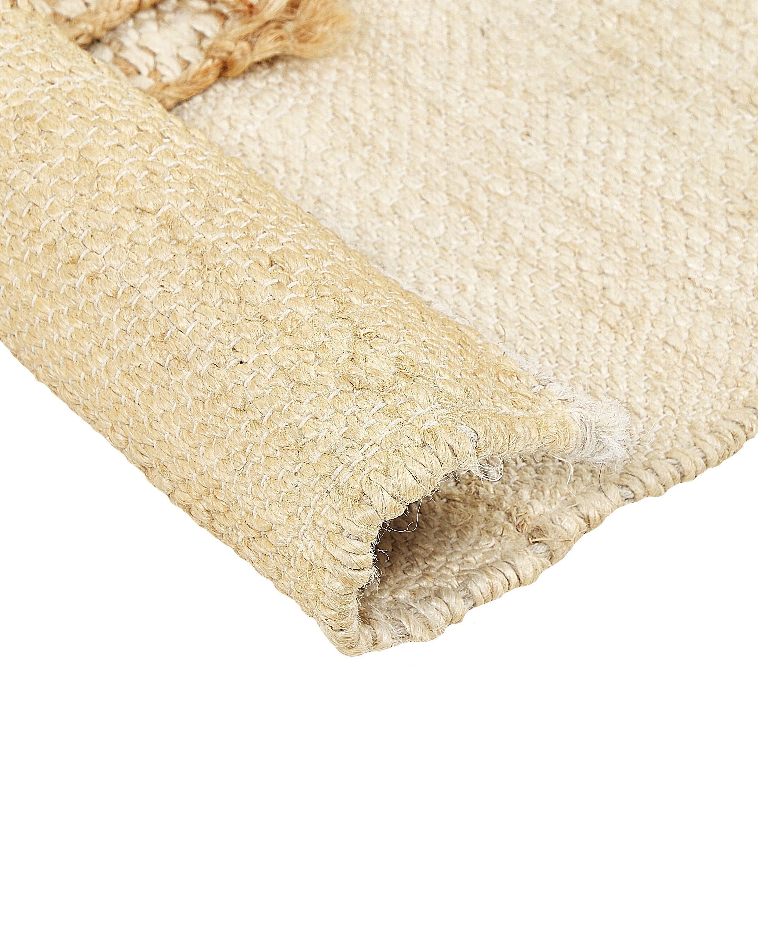 Beliani Teppich aus Jute Boho HAMZALAR