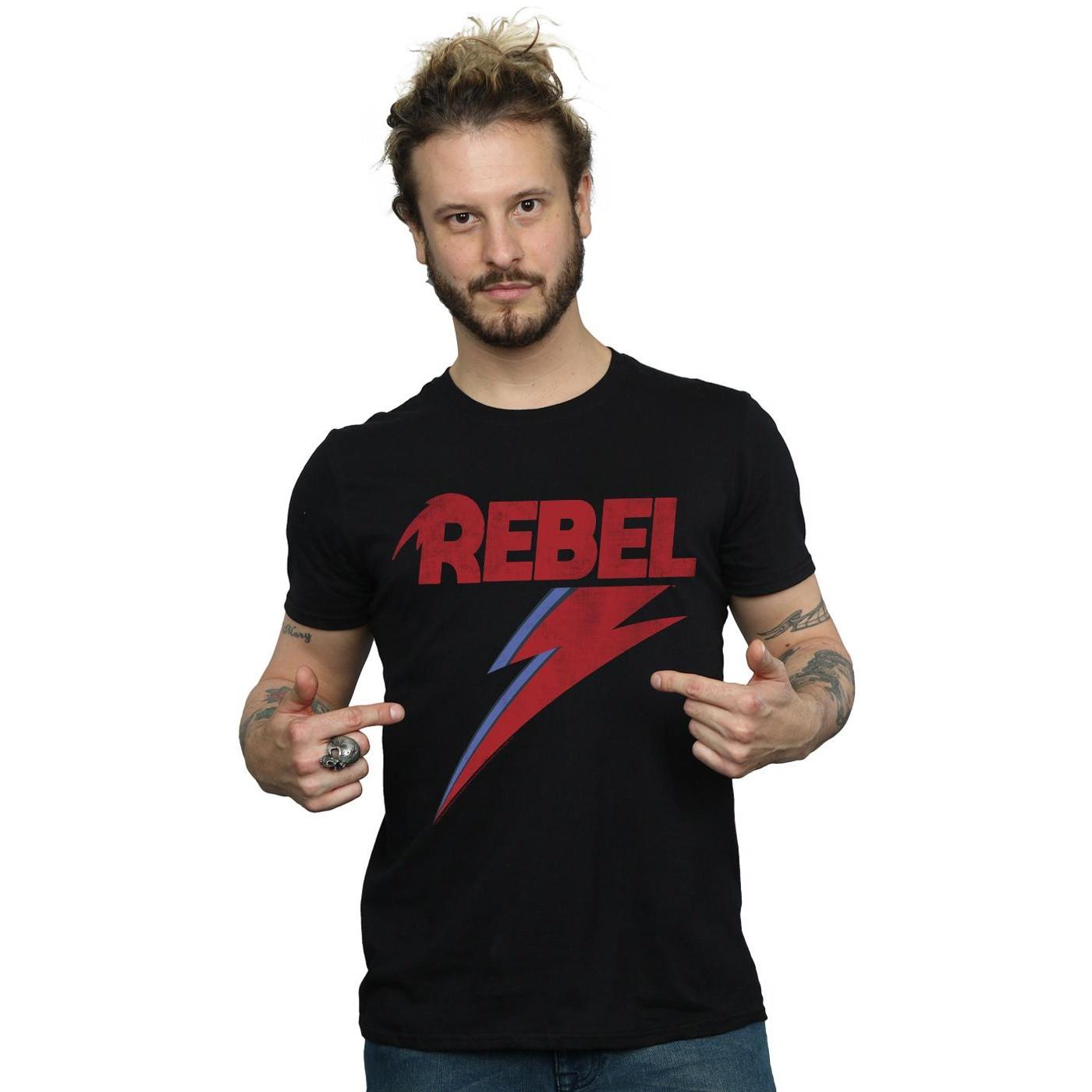 David Bowie Rebel Bolt Print T-Shirt