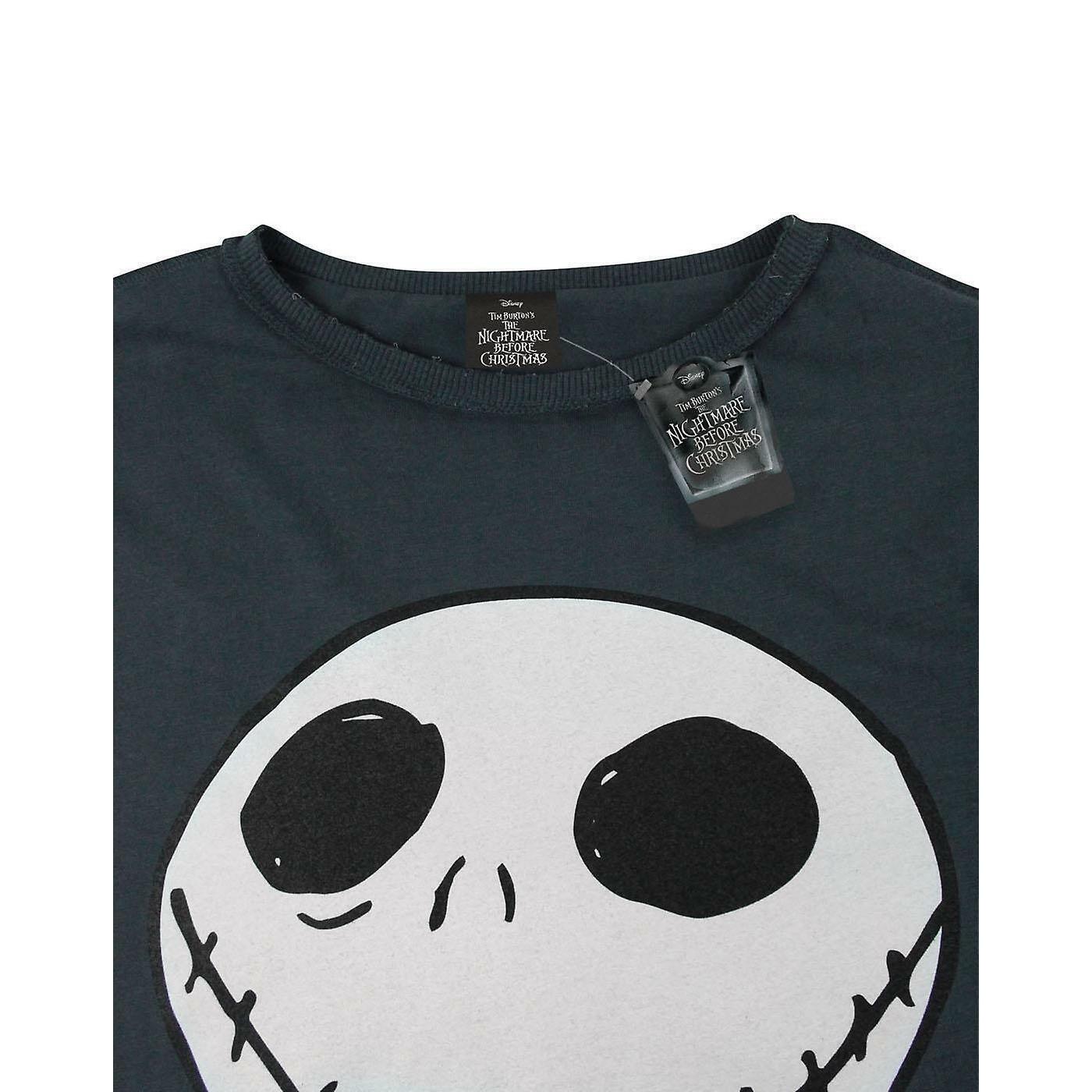 Nightmare Before Christmas Jack Motiv T-Shirt umgedrehte Nähte
