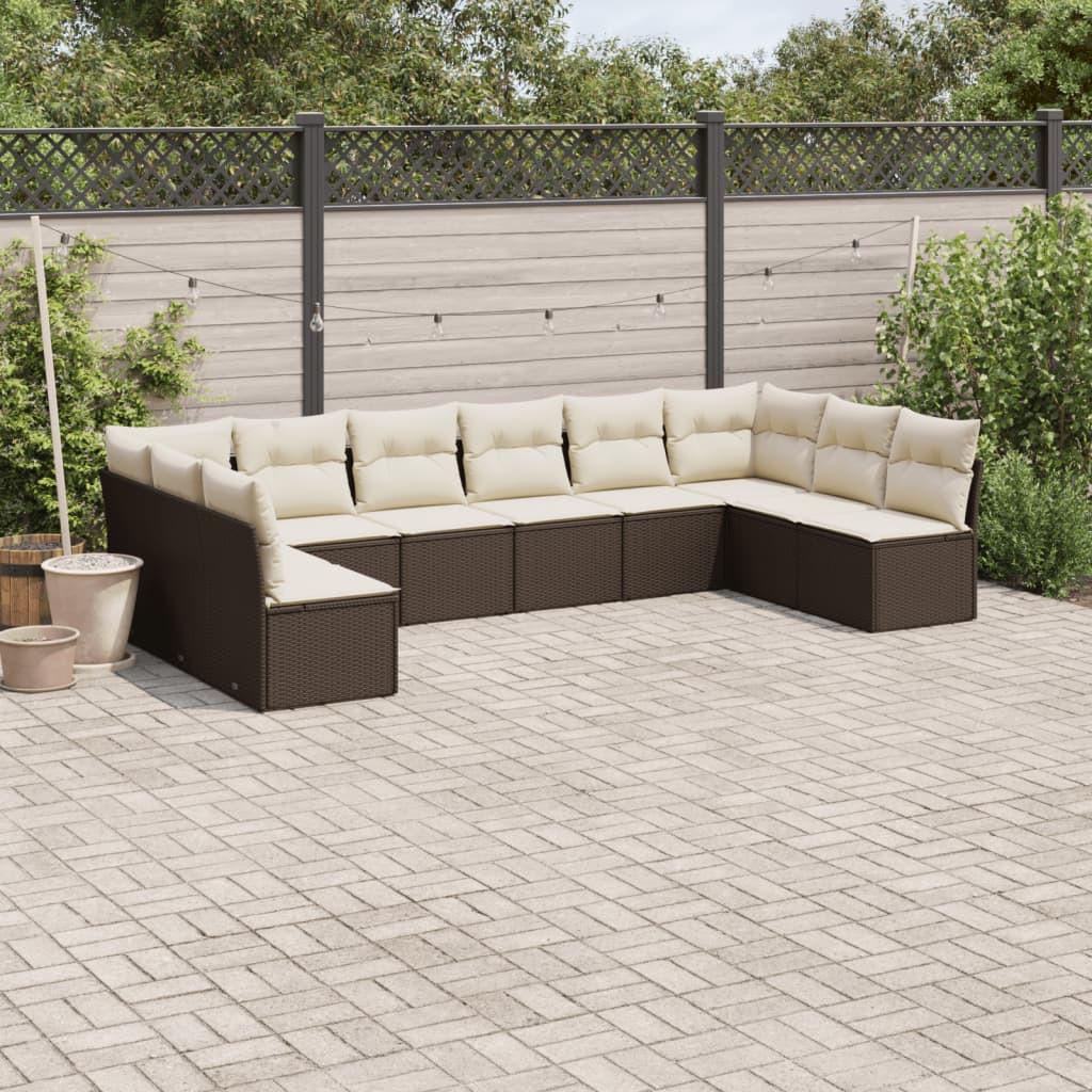 VidaXL Garten sofagarnitur poly-rattan