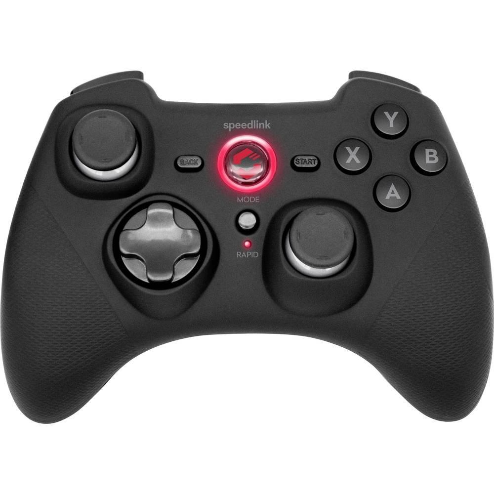 SPEEDLINK RAIT Gamepad - Wireless - for PC/PS3/Switch, rubber-black