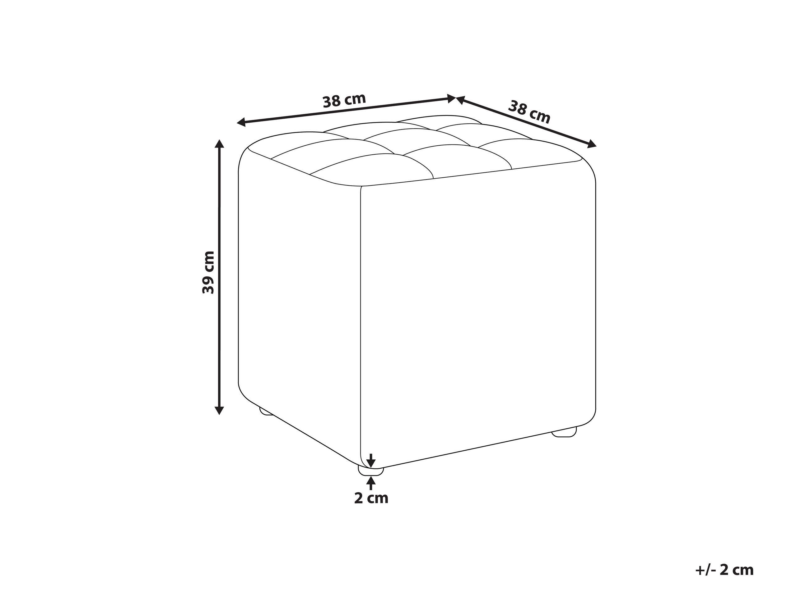 Beliani Pouf aus Polyester Modern KANSAS