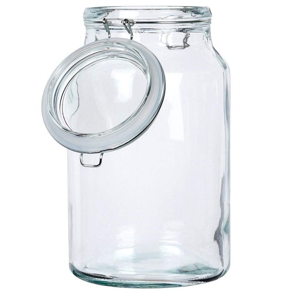 Orion Dickes Glasgefäß mit dichtem Deckel und Gummidichtung