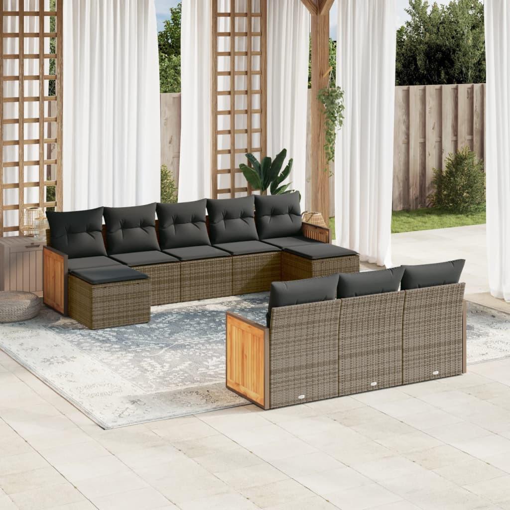 VidaXL Garten sofagarnitur poly-rattan