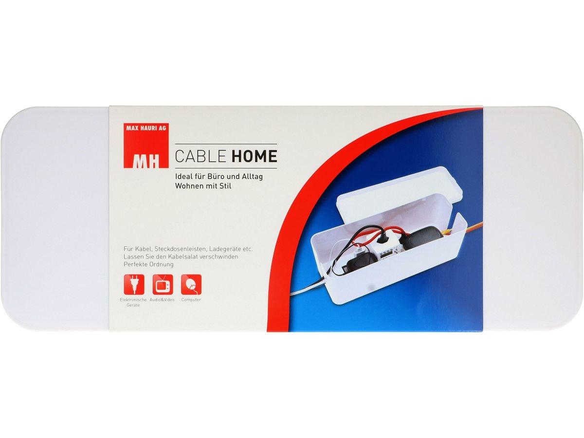 Max Hauri Kabelbox (400 x 138 x 155 mm, Weiss)