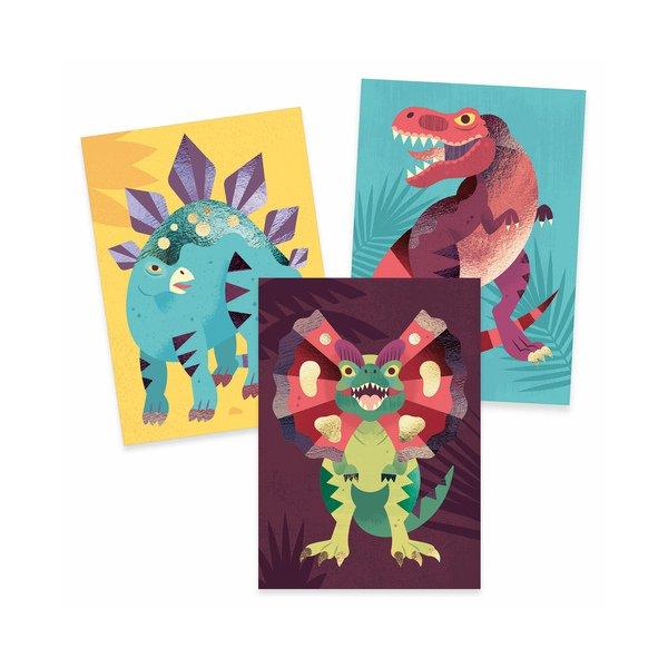 Djeco Folienbilder zum Beschichten Jurassic