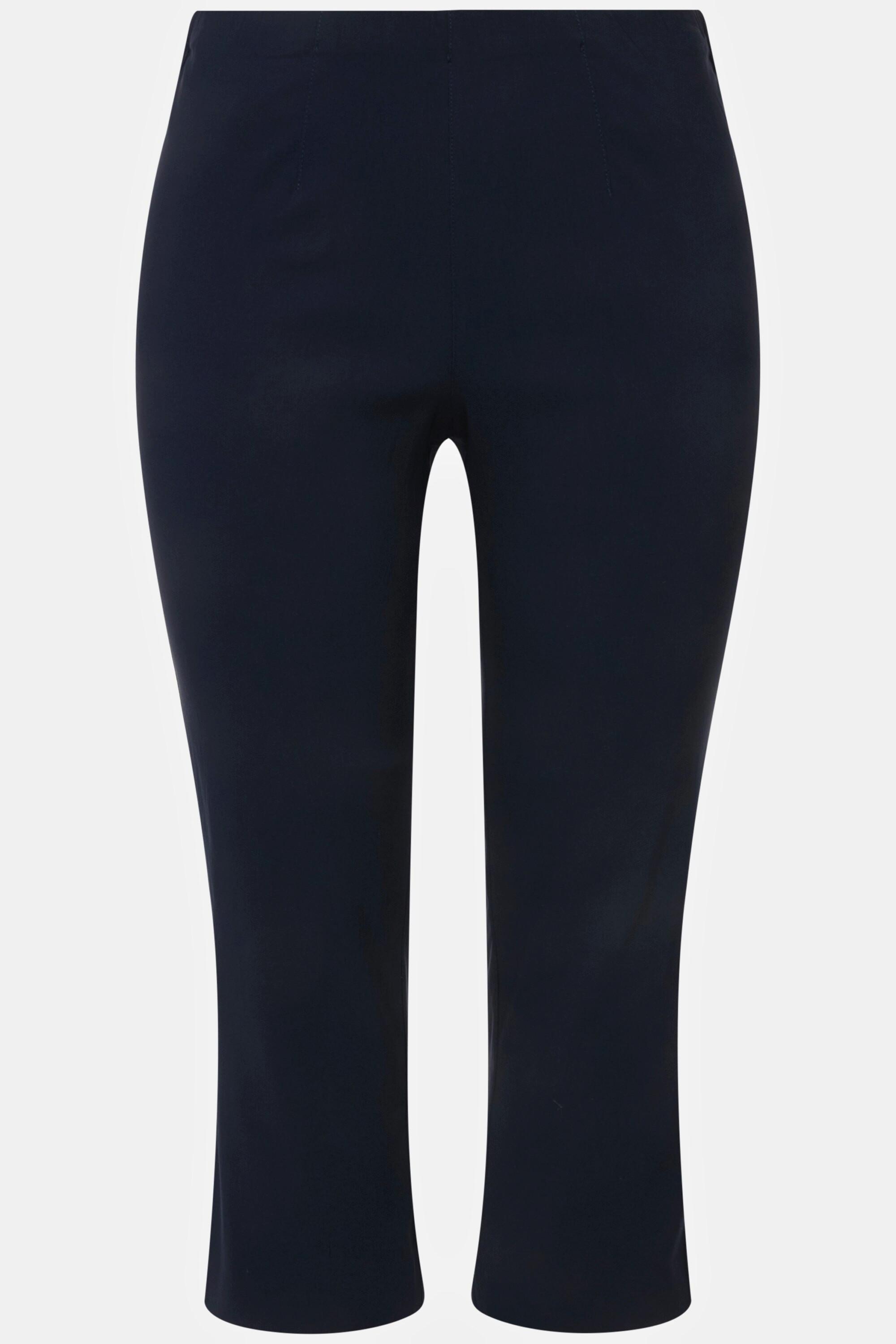 Ulla Popken Bengalinhose wadenlang mit Elastikbund