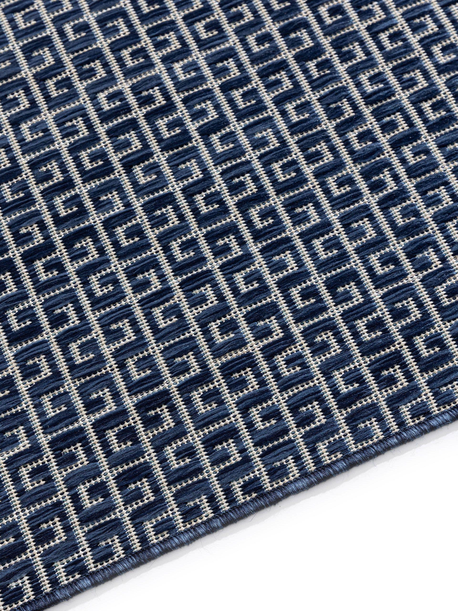 Benuta In- & Outdoor-Teppich Lou Blau