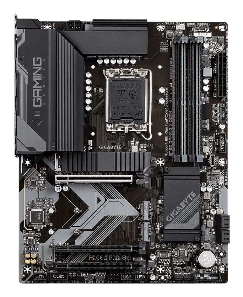 Gigabyte B760 GAMING X DDR4 Motherboard - Unterstützt Intel Core 14. Generation CPUs, 8+1+1 Phasen Digital VRM, bis zu 5333MHz DDR4 (OC), 3xPCIe 4.0 M.2, 2.5GbE LAN, USB 3.2 Gen 2